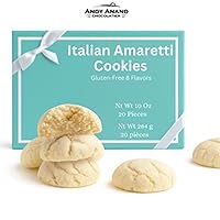 Vista 6 de ANDY ANAND CHOCOLATIER Galletas amaretti de almendras sin gluten de Italia – Más de 8 sabores gourmet, chocolate, melocotón y naranja, caja