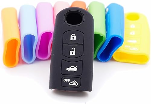 Miniatura 2 de Funda para llave de coche para Mazda 36 MX-5 CX-3 CX-5 CX-7 CX-9 Scion IA 20162017, cubierta de llave de silicona de 4 botones