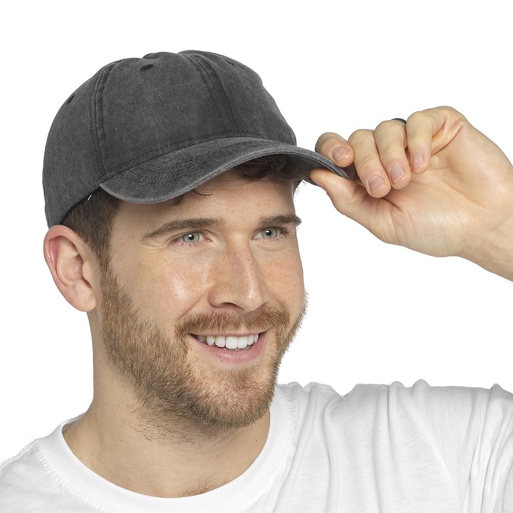 Undercover Adults Baseball Cap GL805A Stonewash Black