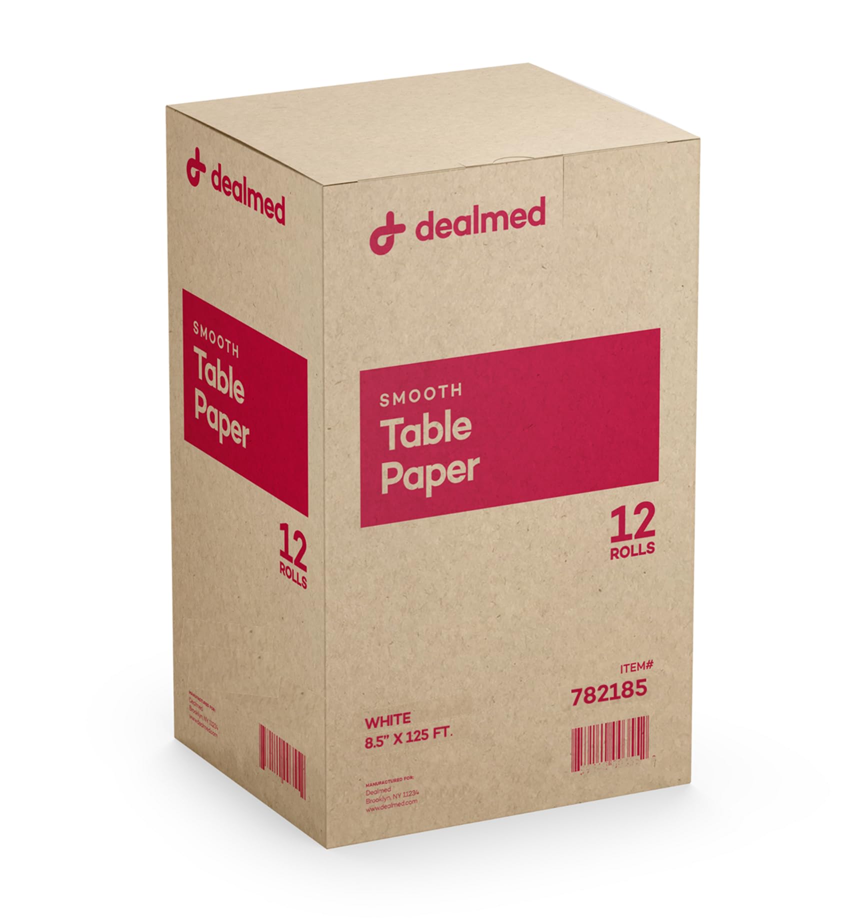 Dealmed Table Paper Exam Cover - 14 in x 125 ft, Crepe, White, 12 Rolls — Amazon image 20