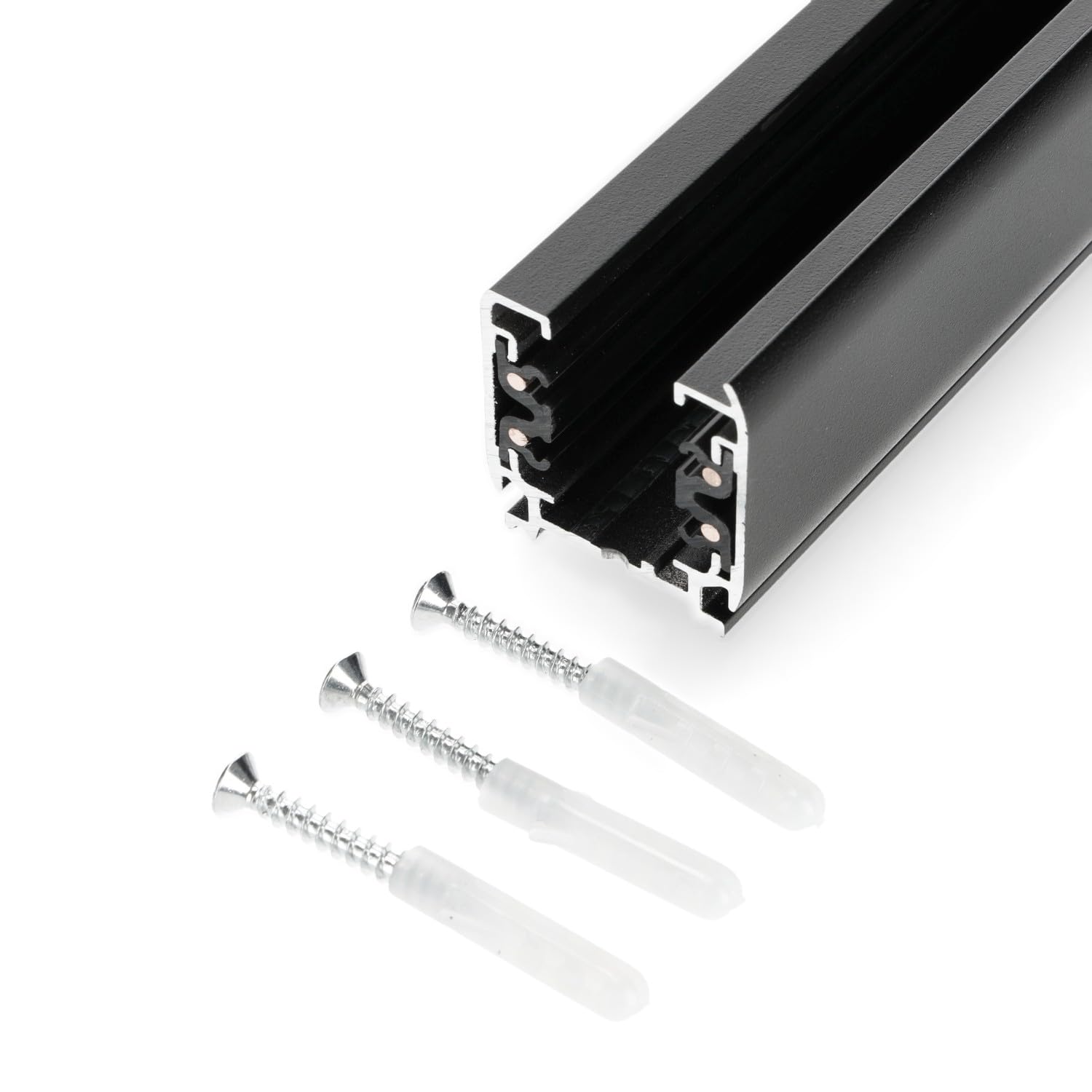 3-Phasen-Schien 2 m SCHWARZz für LED NEXTRACK Komponenten 3-Phasen-Schienen-Set (3-Phasen-Schien 2 m SCHWARZ)