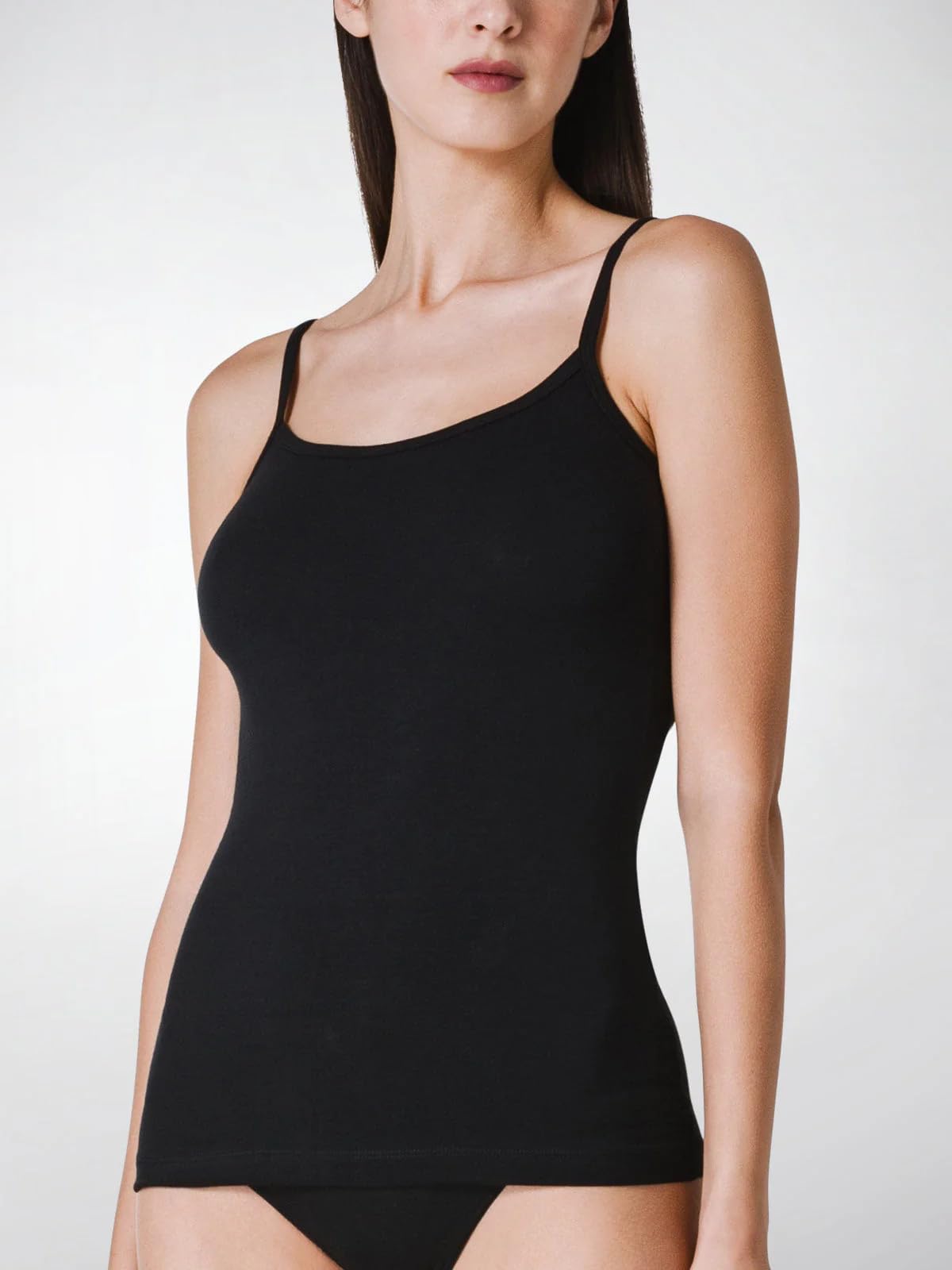 Liabel Maglia Intima da Donna Spalla Stretta (Multipack da 2), Canotta Intima Femminile in Cotone Bielastico Certificato Oeko-Tex, Fresca e Traspirante