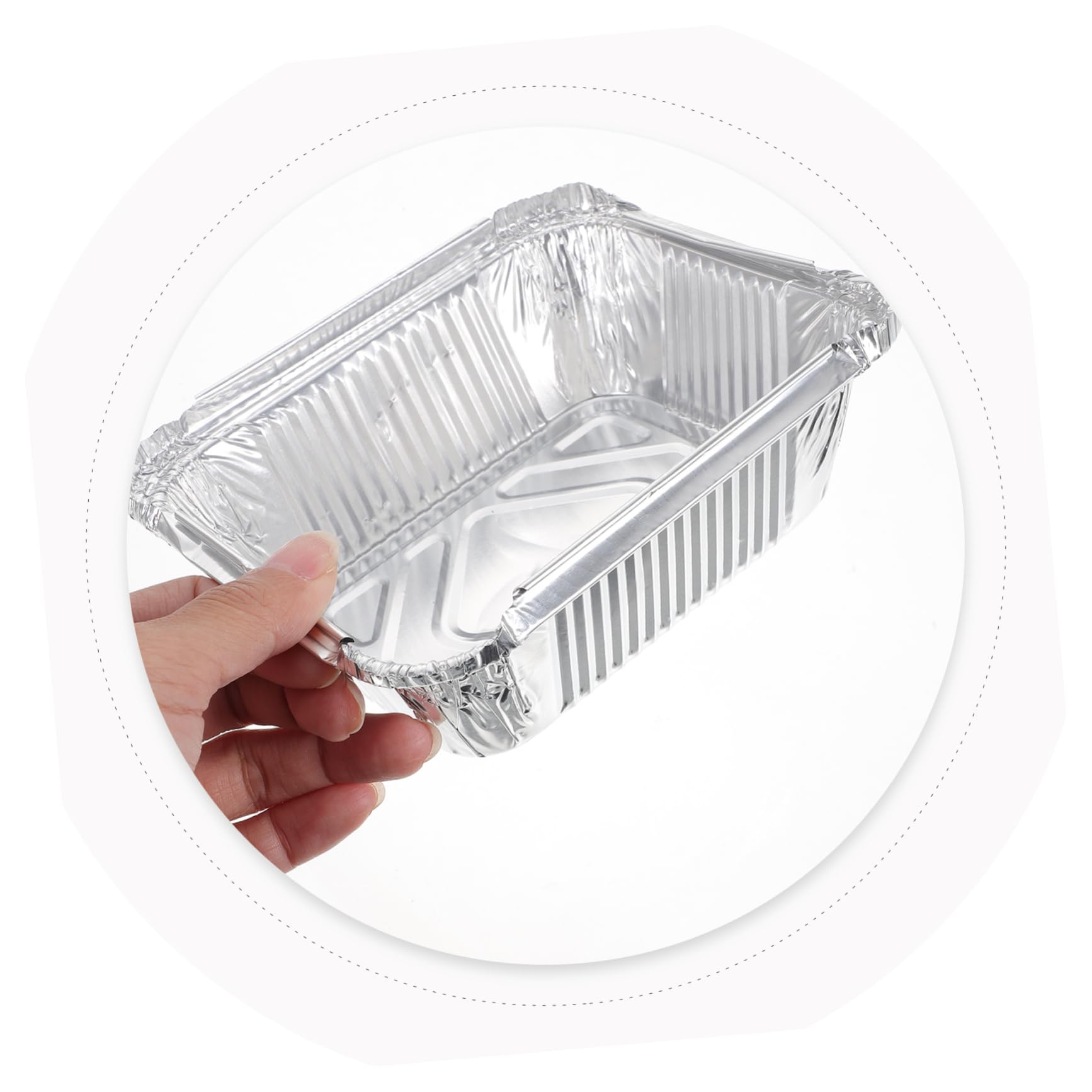 30kawałki Aluminiowe Pojemniki Do Grillowania Wodoodporne Talerze Jedzenie Piknik i Bbq Kompatybilne z Piekarnikiem i Frytkownicą Funkcjonalne i Praktyczne
