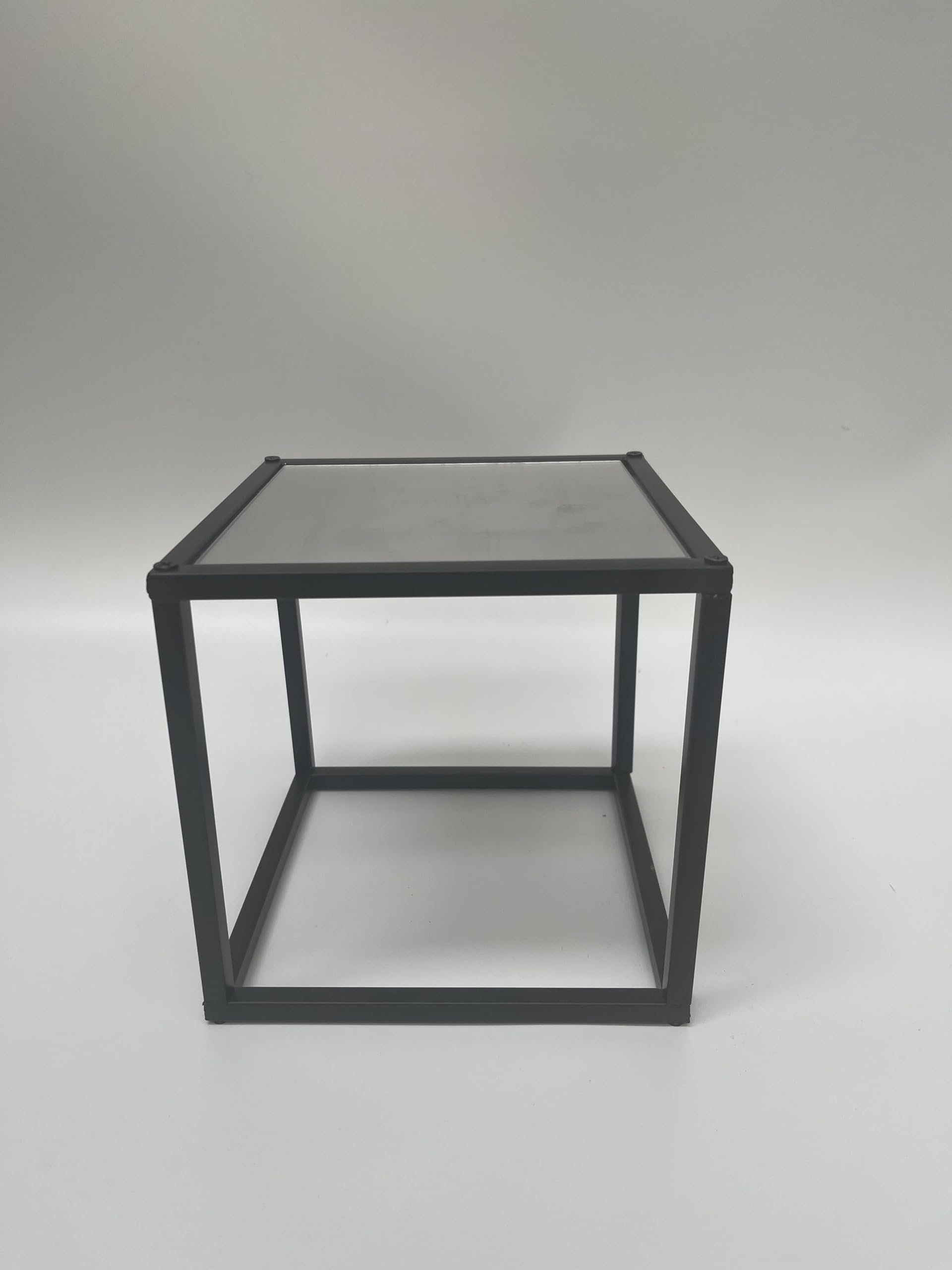GOLD/BLACK Metallic Square and Rectangle Cake separator - Metallic cake stand, cake spacers (A, BLACK)