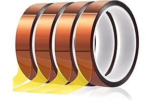 4 Rolls Heat Press Tape, Heat Resistant Tape, Heat Transfer Tape for...