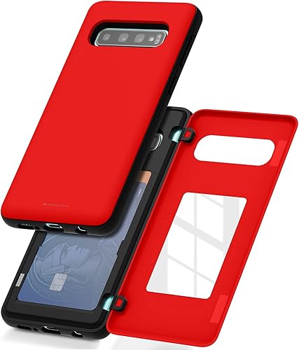 Miniatura 108 de GOOSPERY Parachoques magnético para puerta compatible con Galaxy S23, tarjetero tipo cartera, cierre automático, protección de doble capa resistente