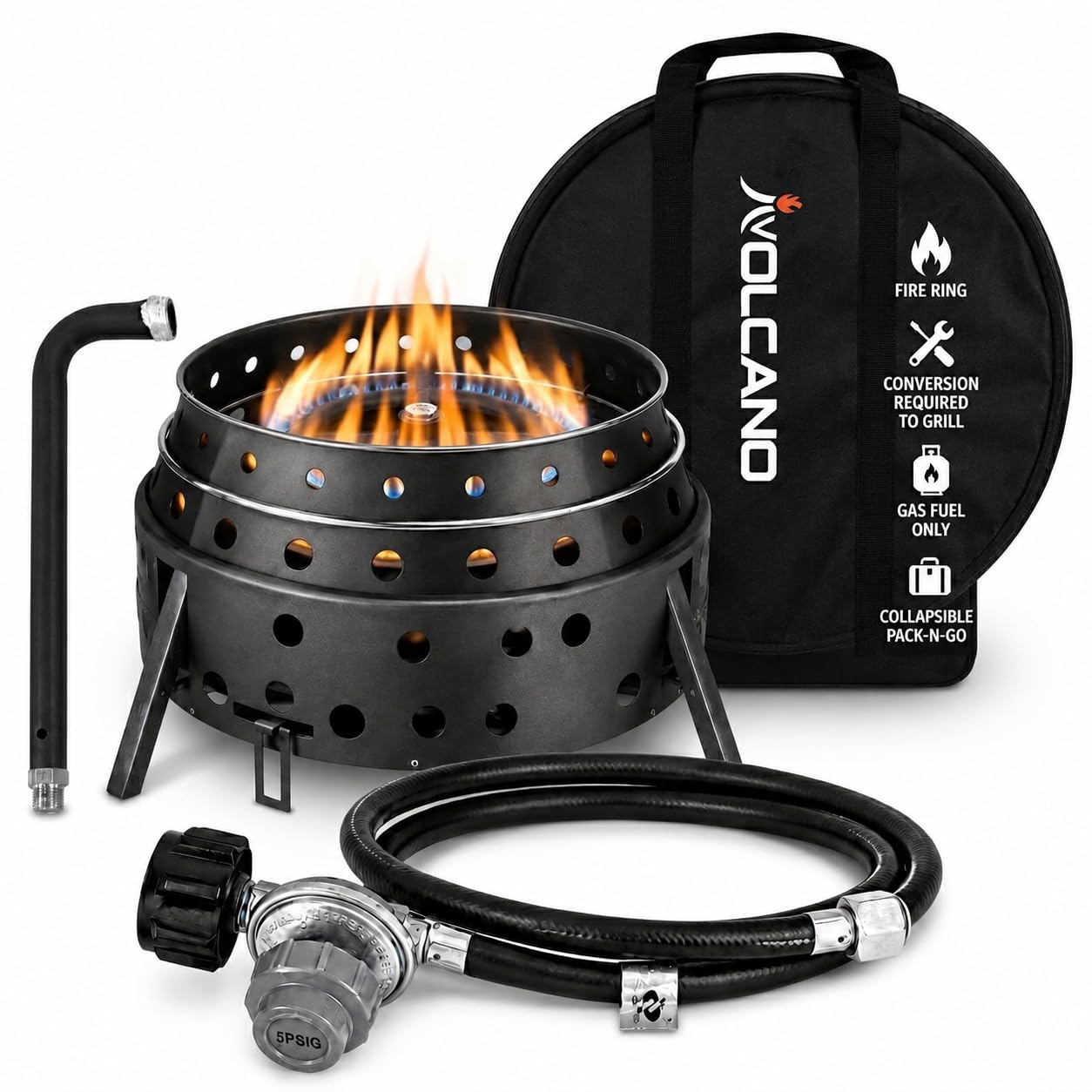 Amazon.com : Volcano 2 Collapsible Grill Bundle, Portable Charcoal