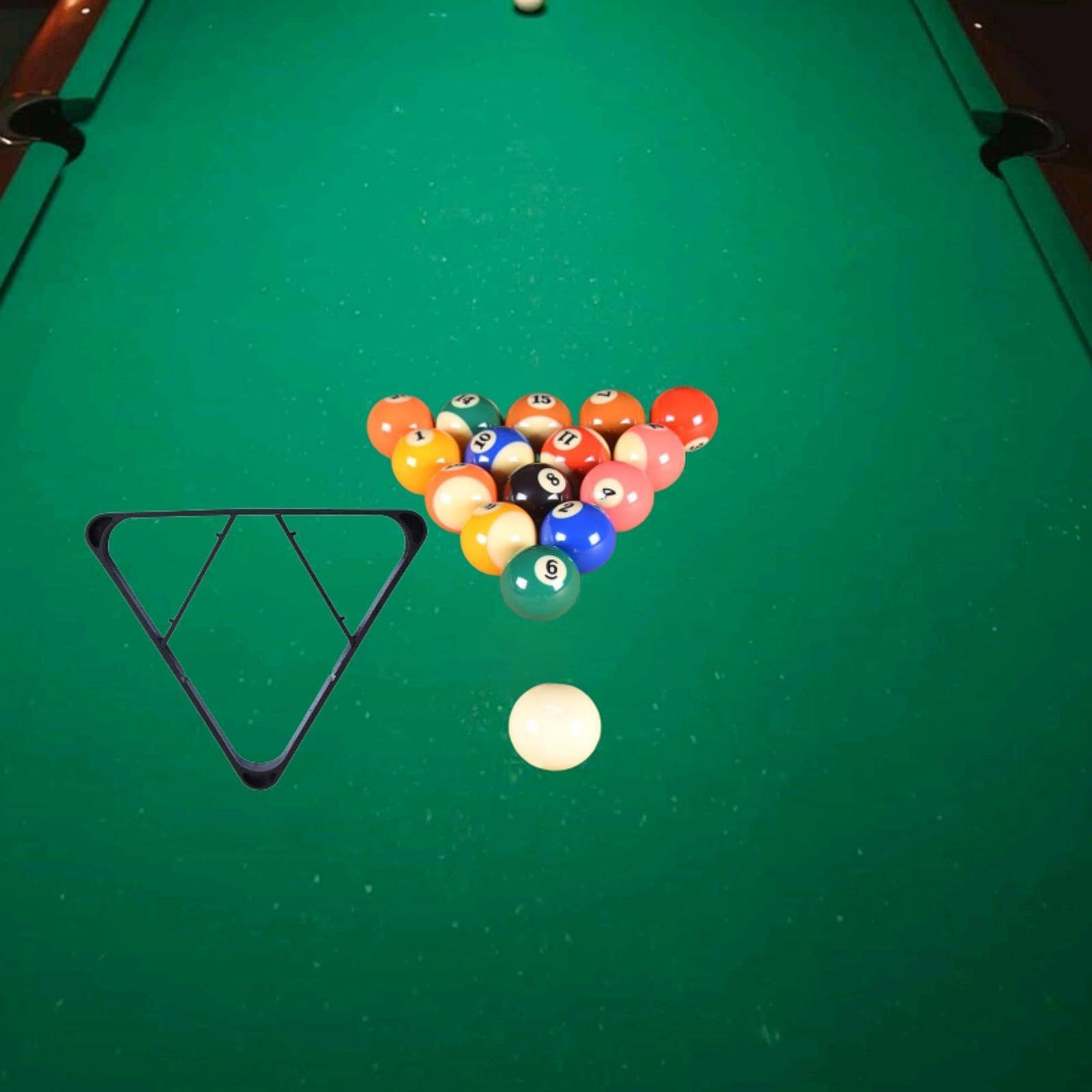 Yiju Billiards Ball Triangle Rack Billiard Triangle Frame Detachable Professional Portable Pool Table Triangle Ball Rack for Bar