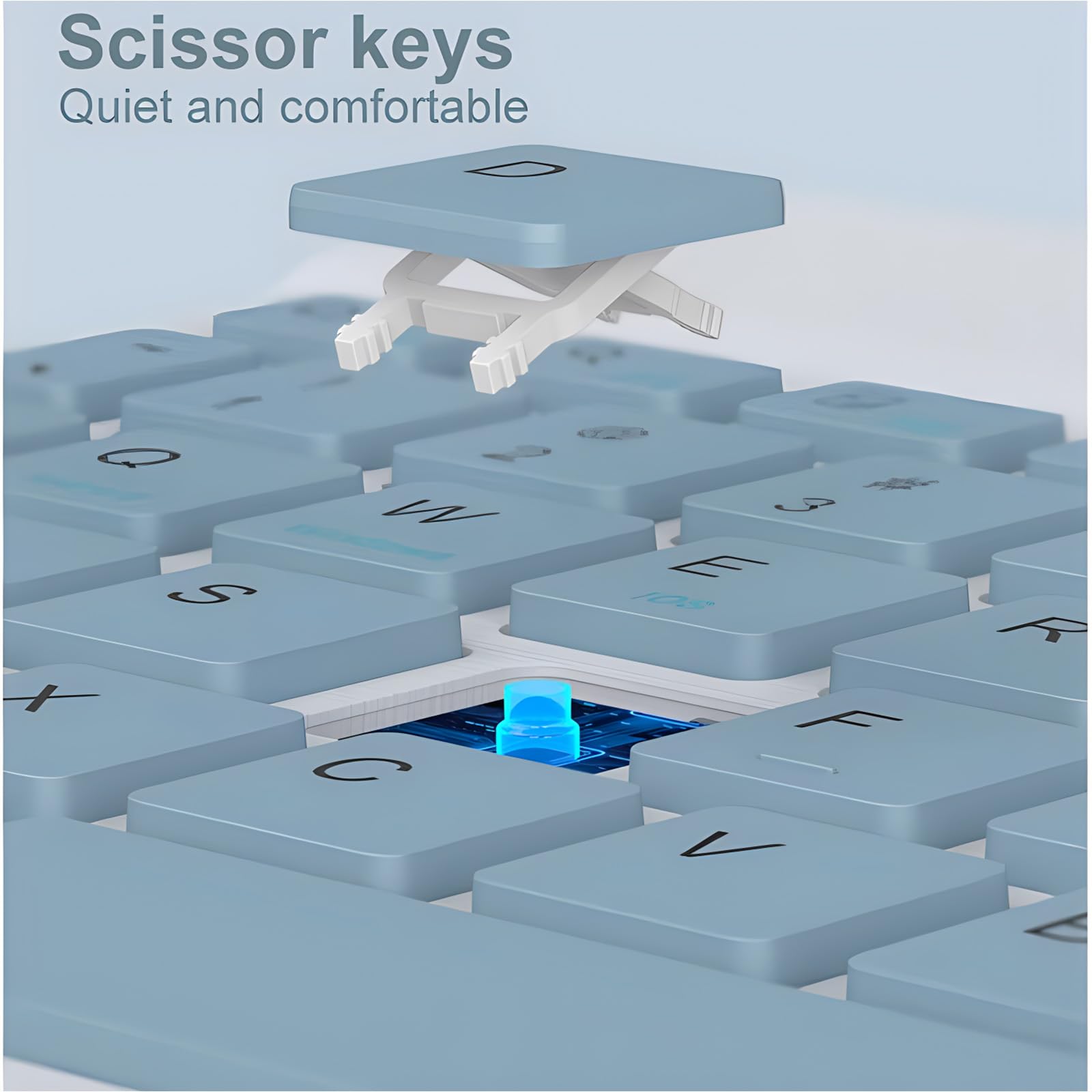 Spanish Ñ Keyboard Case for Huawei Matepad SE 11 Inch 2024, Backlit Detachable Wireless Bluetooth Keyboard with Pencil Holder, Tablet Mouse,Purple