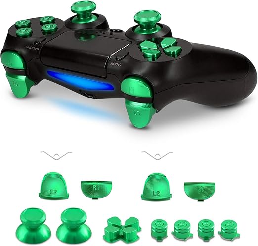 Amazon Kwmobile 対応 Playstation 4 Controller 1 Gen 交換ボタン ショルダーボタン 付き アルミ製 置換ボタン セット アクセサリーキット