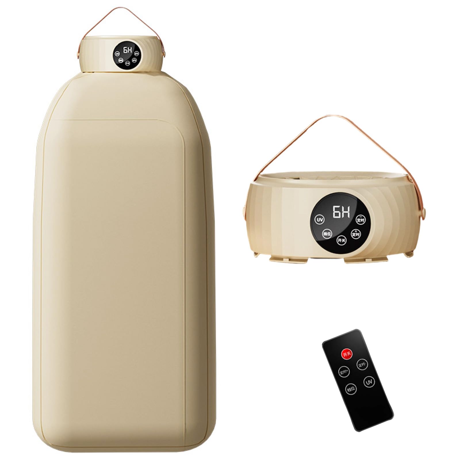 Mini-sèche-linge avec Pompe à Chaleur, 1-7H Timer & Télécommande, Stérilisation UV, Portable für Reise/Wohnheim/Camping