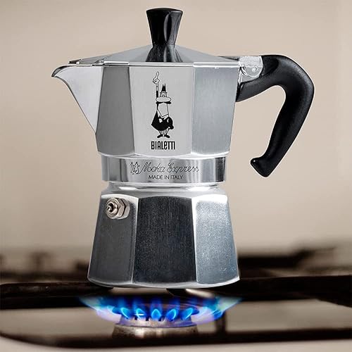 Miniatura 16 de Bialetti - Moka Express: Máquina de café expreso icónica para estufa, hace café italiano real, olla Moka 12 tazas (22 oz - 22.7 fl oz), aluminio