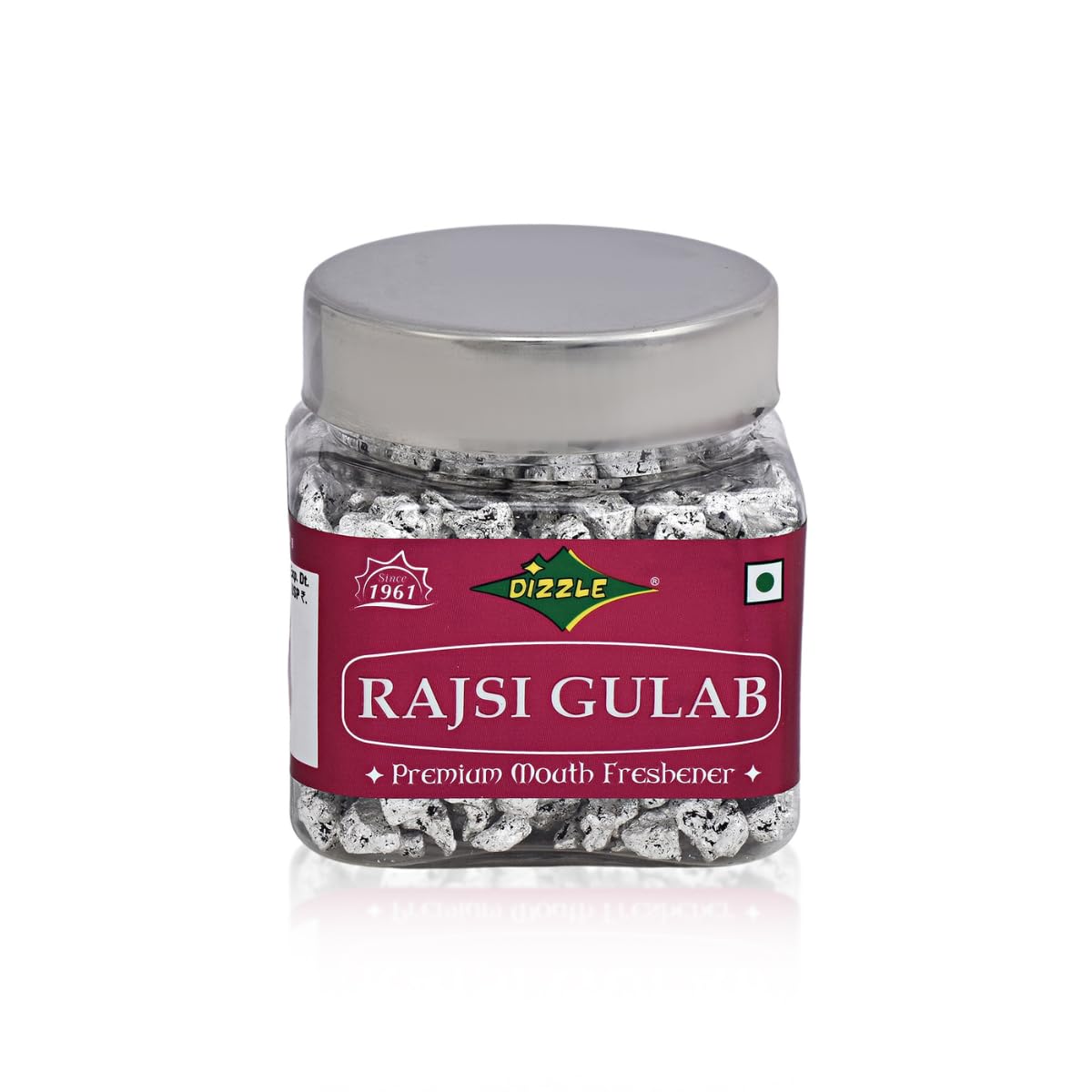 Bullion Dizzle Rajsi Gulab – Royal Silver-Coated Saffron & Cardamom Mouth Freshener (90g) – Premium Post-Meal Refreshment-image-21
