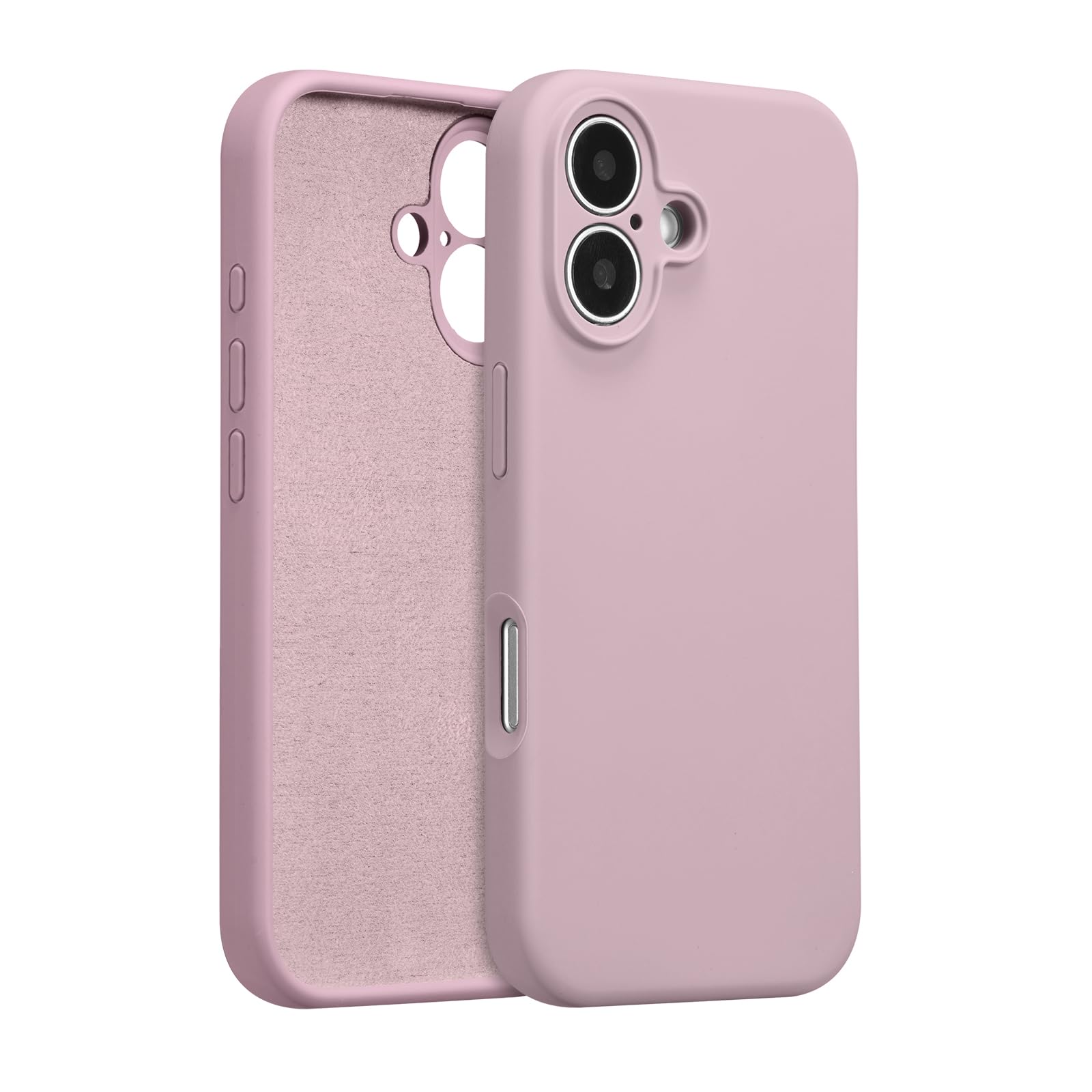 UCASONG for iPhone 16 Plus Case Silicone,with [Full Camera Protection][Soft Anti-Scratch Microfiber Lining],Liquid Silicone Ultra Slim Shockproof Phone Case for Men Women Girls-Black Currant