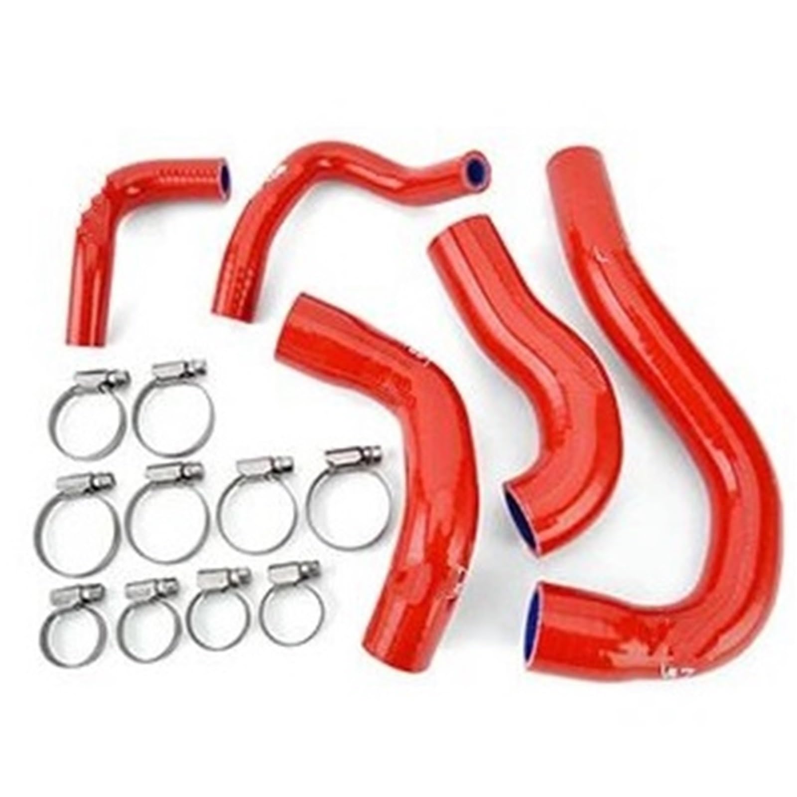 Manguito Turbo Kit de Manguera de refrigerante de Silicona para Yamaha MT-09, XSR900, MT09, Tracer 900, GT 9, GT 900, GT FZ09, FJ09, FZ09, FZ MT09. Manguera de intercooler(Red)