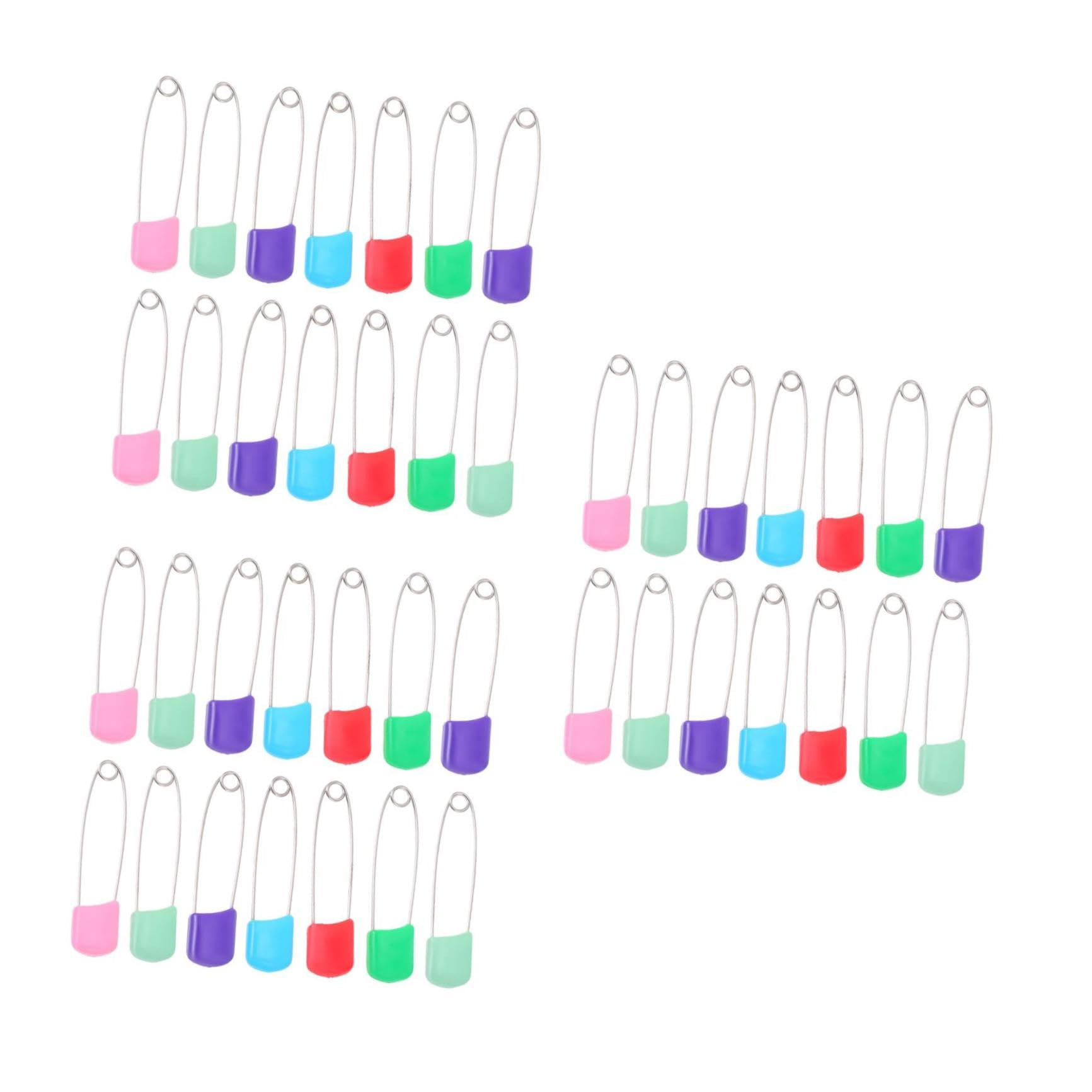 STOBOK 300piezas Broches De Seguridad Para Bebés Alfileres De Ropa Coloridos Para Para Niño Niña y Adultos Material Resistente La Corrosión