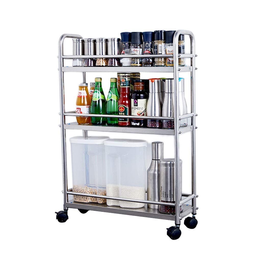 Buy HIZLJJ 3Shelf Shelving Storage Unit Metal Organizer Wire Rack