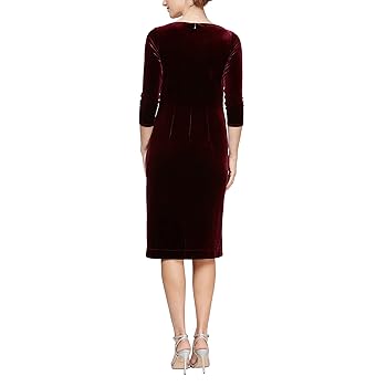 Amazon.com: Alex Evenings Women's Short Velvet Cocktail