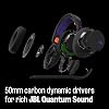 JBL Quantum 650X - Auriculares Gamer Inalámbricos Multiplataforma Personalizables con JBL QuantumENGINE, Drivers Dinámicos de Carbono de 50mm, Sonido Espacial, Conexión Inalámbrica Dual, Componentes Reemplazables (Negro) 7