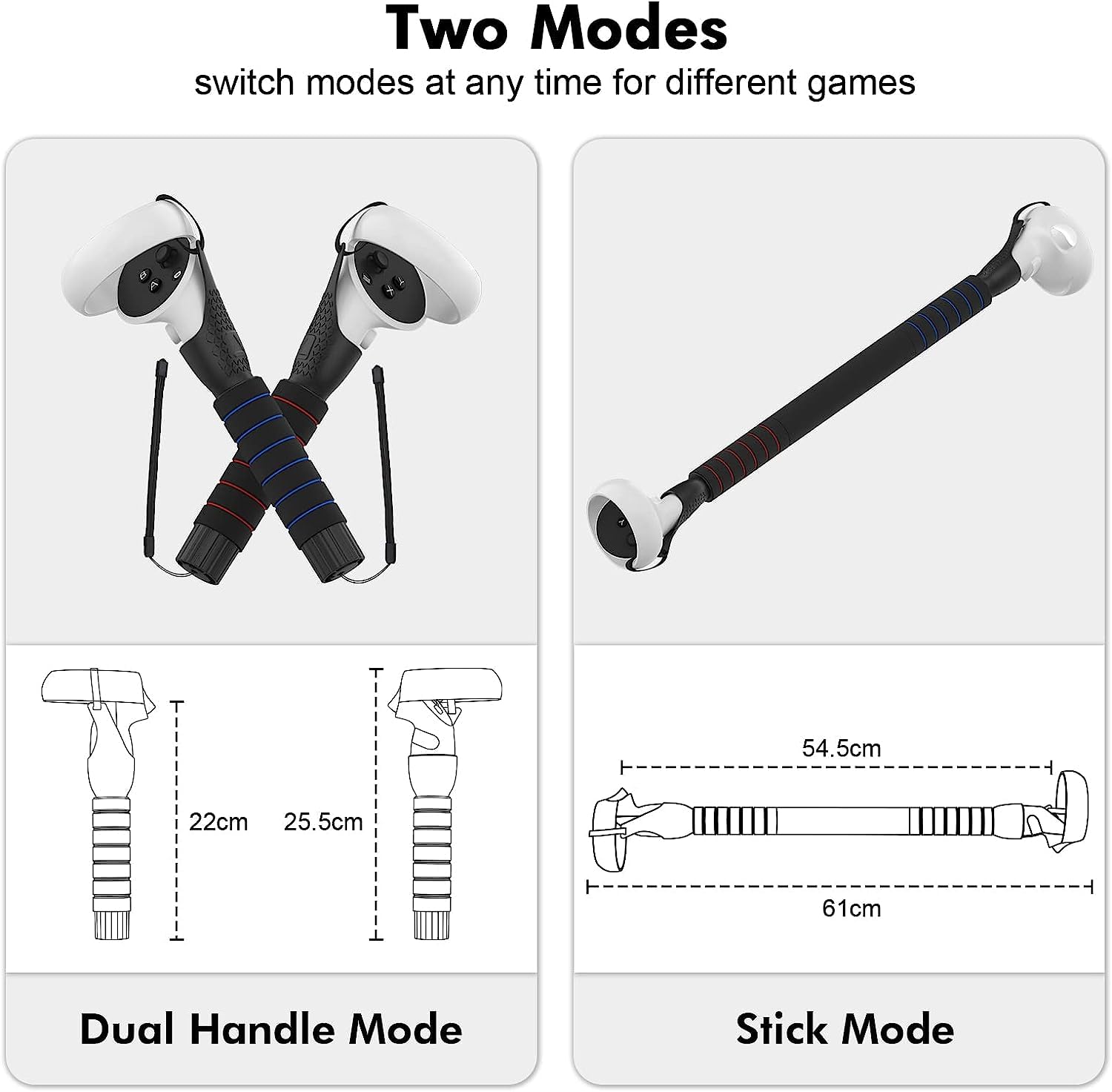UDCAPLサイズquest用アタッチメント UPOK Versatile VR Controller Attachments for Oculus/Meta Quest 2