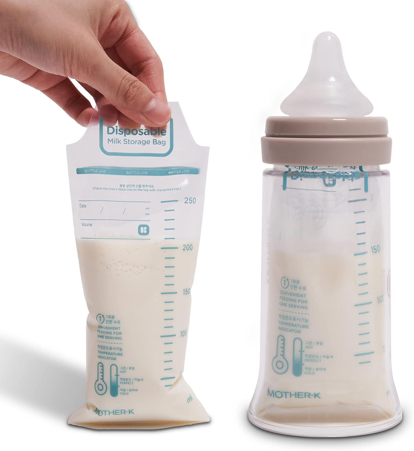 Amazon マザーK 哺乳びん用 インナーバッグ 使い捨て 哺乳瓶 ビニール母乳 携帯式 粉ミルク 使い捨て 哺乳びん ライナー