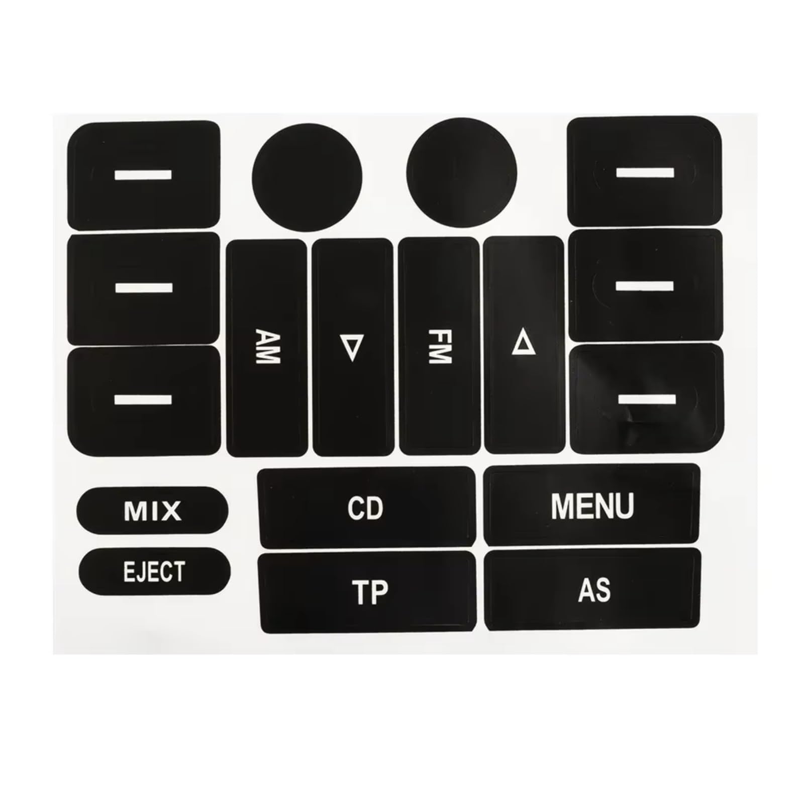 Interior Button Sticker Compatible with VW for Golf for MK5 Worn Button Repair Sticker Front Modification Accessories