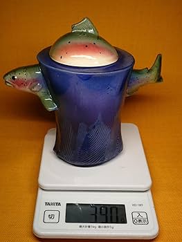 カップ　サカナ　陶器　オブジェ　置物　インテリア　工芸品　美術品　A1515 Amazon.co.jp: カップ サカナ 陶器 オブジェ 置物 インテリア