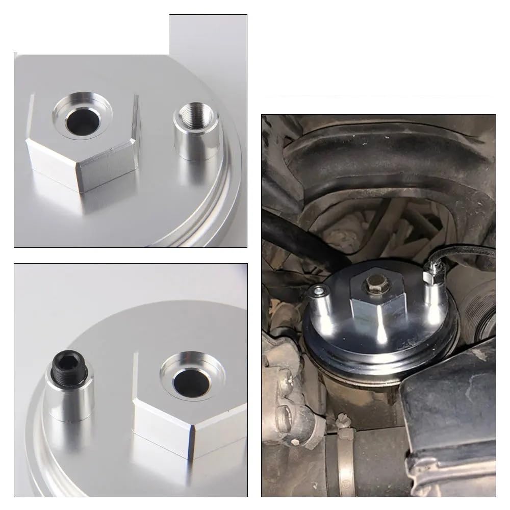 Ölfiltergehäuse-Abdeckkappe for BMW 4 Zylinder 520i 525i E36 325i E46 M3 3er E30 E36 E46 316i 318i Z3 1.8i 1.9i