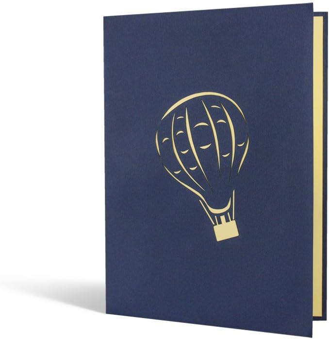 Diese Klappkarten voucher hot air balloon ride, pop up greeting card, gift card and voucher, happy birthday surprise for him for her, thank you card, gifts, presents, for all occasions, H12 image 3 of 5 B01DKER6U4