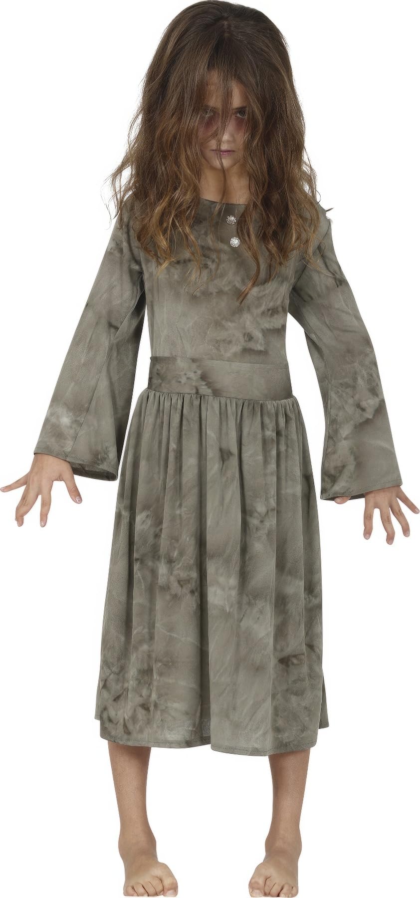Rubies (10 To 12 Years (142-148 Cm)) Girls' Gray Ghost Costume Grey