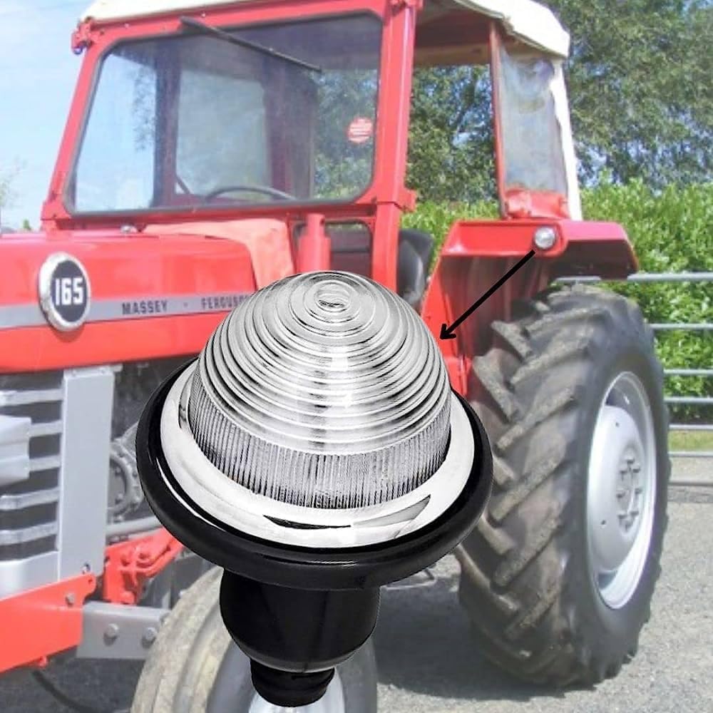 APSMOTIV Turn Signal Assembly Side Marker Lights Set - Compatible With Massey Ferguson Tractor 135, 148, 165, 168, 175, 178 Models - View #14