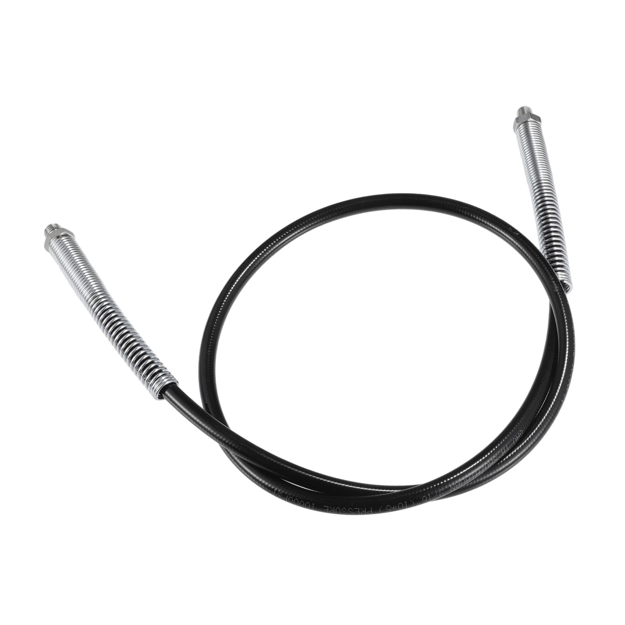 X AUTOHAUX Tuyau de graisse universel 10 000 psi 121,9 cm pour pistolet à graisse de voiture flexible pour remorque - Antidérapant - Noir