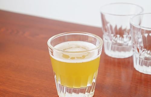 Miniatura 6 de BothEarn Juego de 4 vasos de degustación de cerveza pesada de 4 onzas, vasos de vuelo ondulados de base sólida con caja de regalo para beber