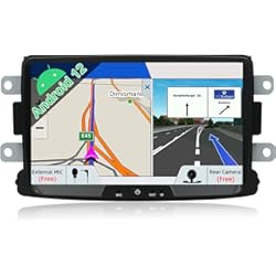 Pantalla Dacia Duster JOYX Android 10 Autoradio Car Stereo Compatible para Renault Duster/Dacia Sandero/Lada Xray 2/Renault Captur/Logan Coche Navegacion | 8” 2G+32G | Libre Cámara Trasera Canbus | GPS 1 DIN |Dab+ Soporte