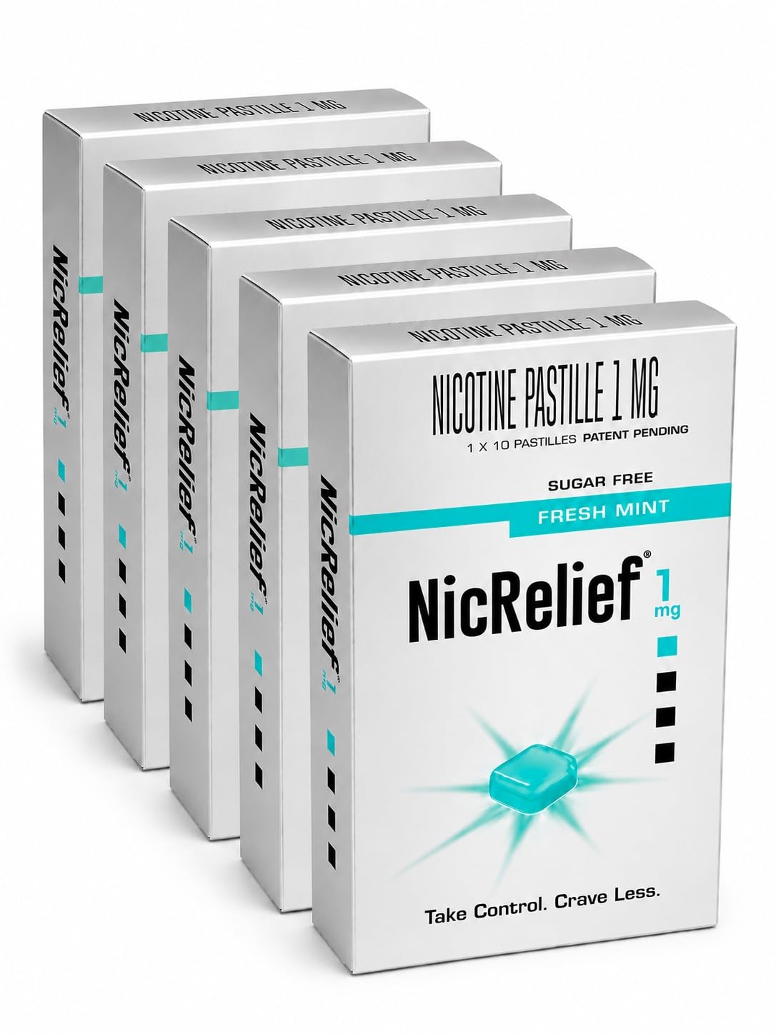 NicRelief | 24-Hour Craving Control| Beat the Tobacco Triggers | Gentle on Throat | 1mg Mint Lozenges | Sugar-Free (Pack 5)-image-37