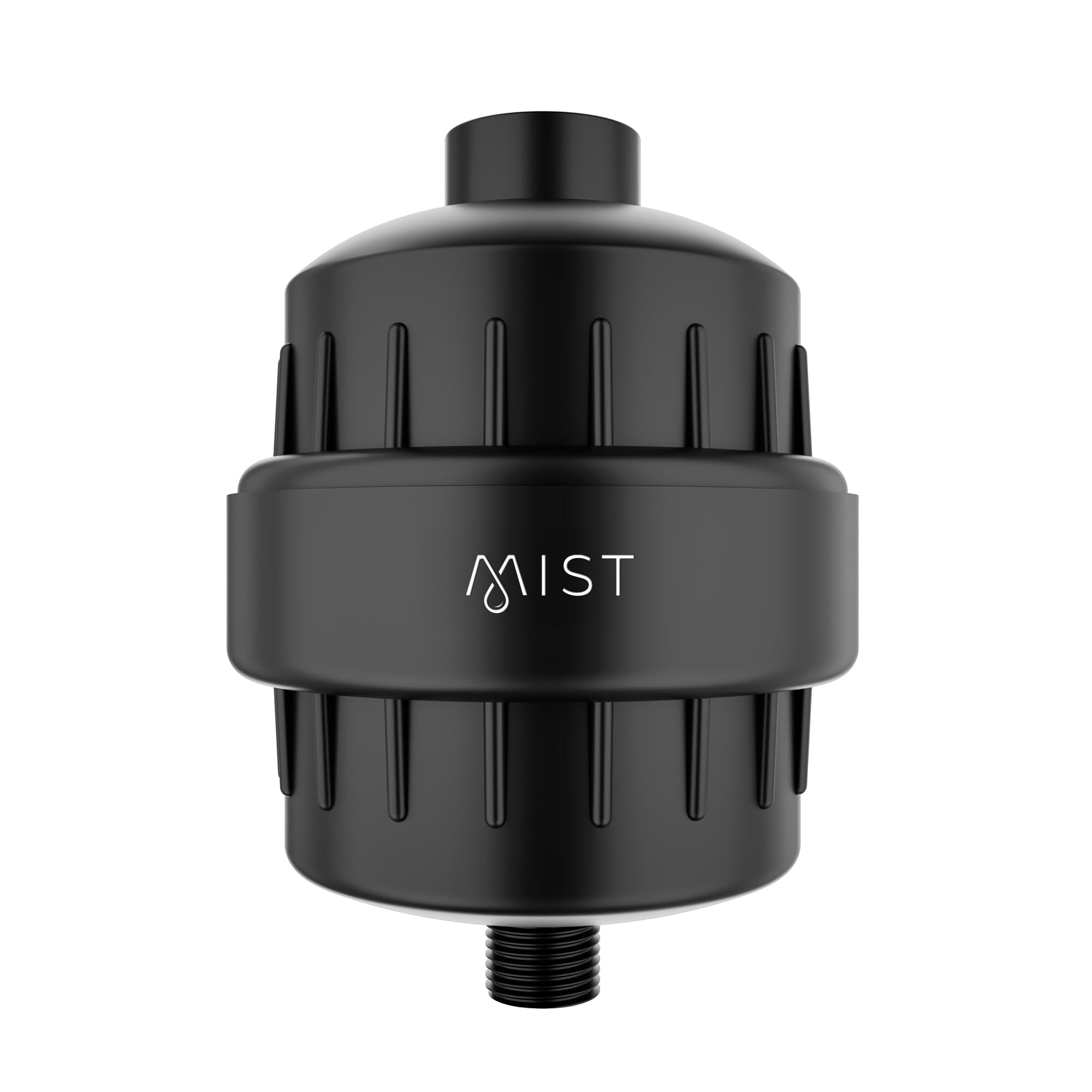 Mist Filtro de ducha para agua dura que mejora la piel, el cabello y las uñas. El filtro de cabezal de ducha de alto rendimiento suaviza el agua y elimina el cloro y los metales pesados, negro mate