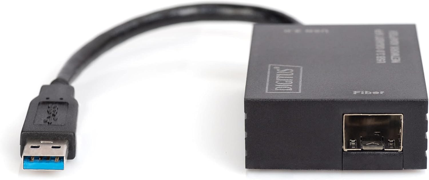 DIGITUS USB3.0 Gigabit SFP Network Adapter Additional SFP Module Needed