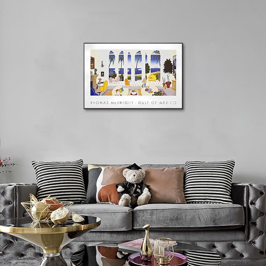 Amazon.co.jp: アート パネル トーマスマックナイトの南国風 絵画 額