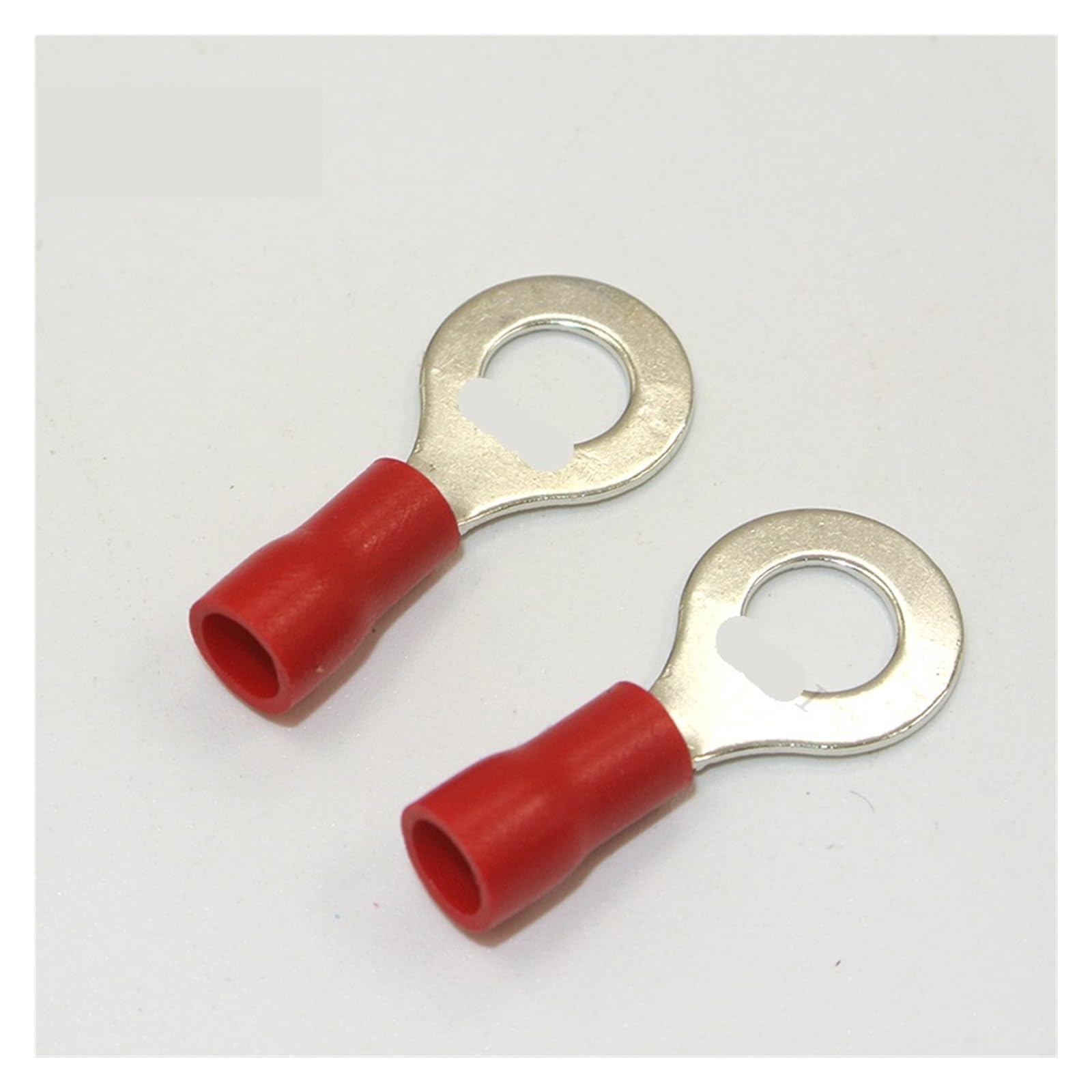 REIUAFWYGV 1000 PCS 22-18 AWG 1/4" RV1.25-6 Red Insulated Ring Terminals Electrical Crimp Connector