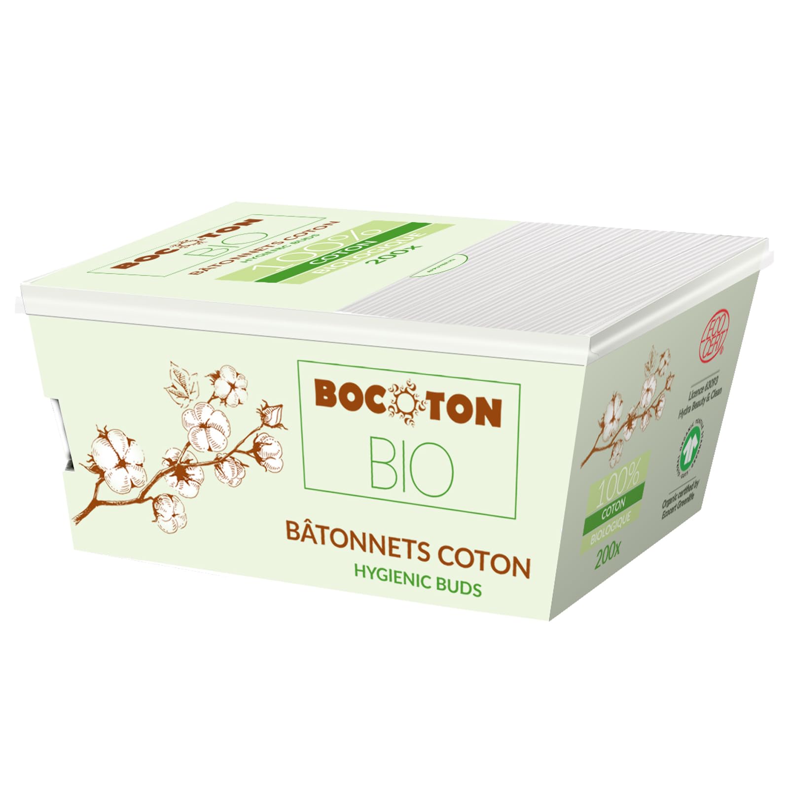 Double Sided Soft Bio Organic 100% Cotton Hygienic Ear Makeup Cleaning Buds for Men, Women n Kids, Premium Non-Toxic Cotton Swabs 200 Sticks-picture-28