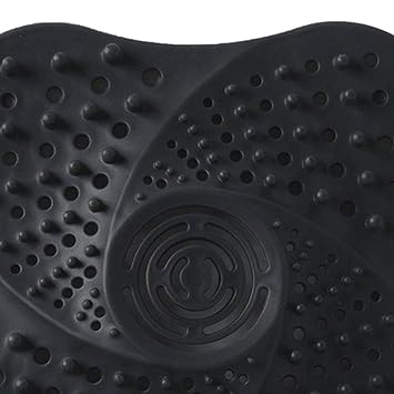 SILNOVO Bathroom Drain Hair Catcher Bath Stopper Water Sink Strainer Filter Black