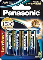 Panasonic Pilha Alcalina Premium Aa C/06 Unidades Cinza