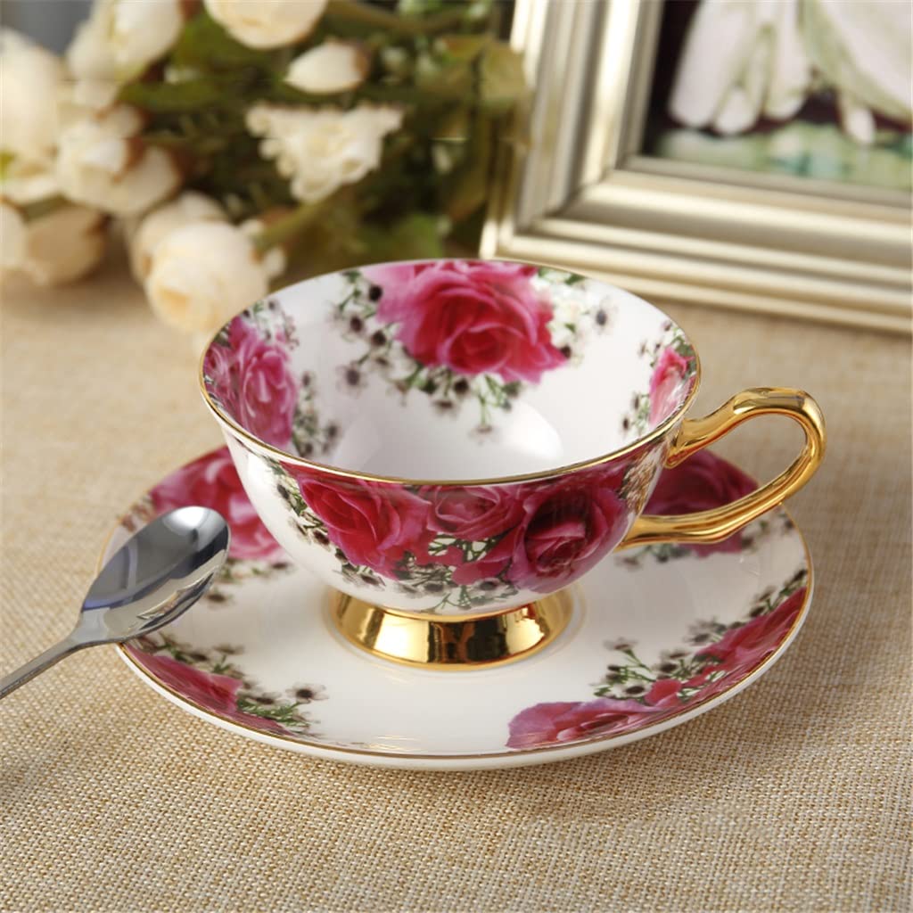 Zestaw herbaty róży zestaw kawy Porcelanowy herbata kubek spodek filiżanka ceramiczna zestaw herbaty zestaw kawy zestaw czajniczek zestaw kawy zestaw