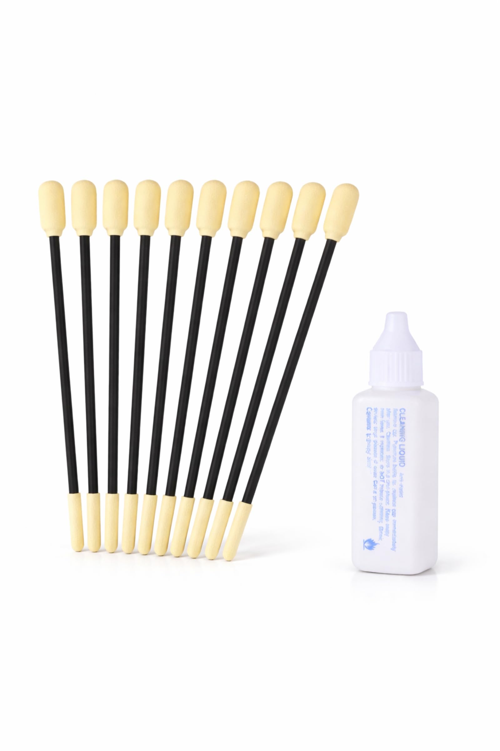 MX Fiber Optic Cleaning Kit 10 Pcs 5.6 Inch Cleaning Swabs with Cleaning Liquid Multipurpose Cleanroom Foam Safe Cleaning Solution for Fiber Connectors, Printers, Scanners & Optical Network-image-30