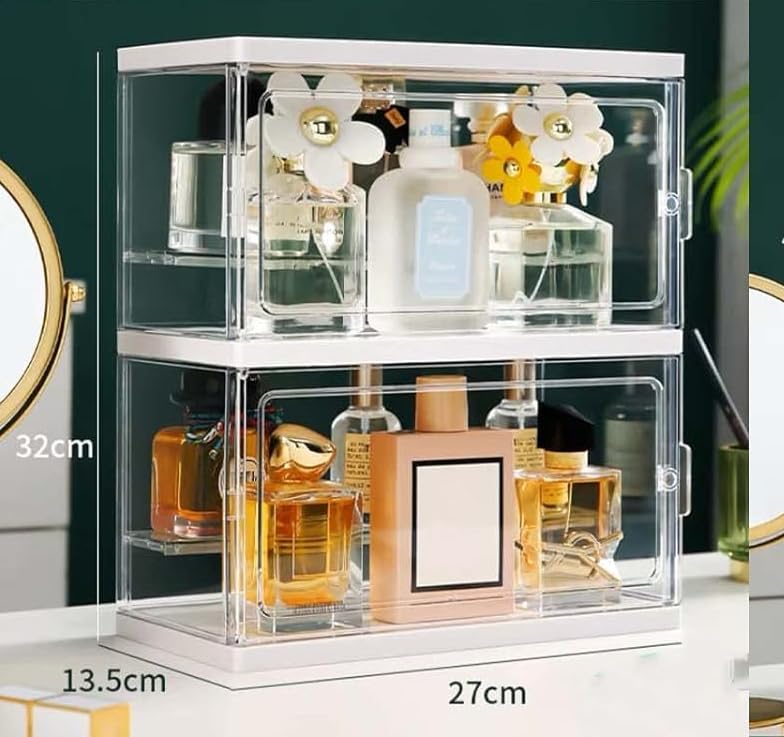 Amazon.co.jp: LIVIA香水収納箱 香水ホルダー 透明 防水防塵 香水