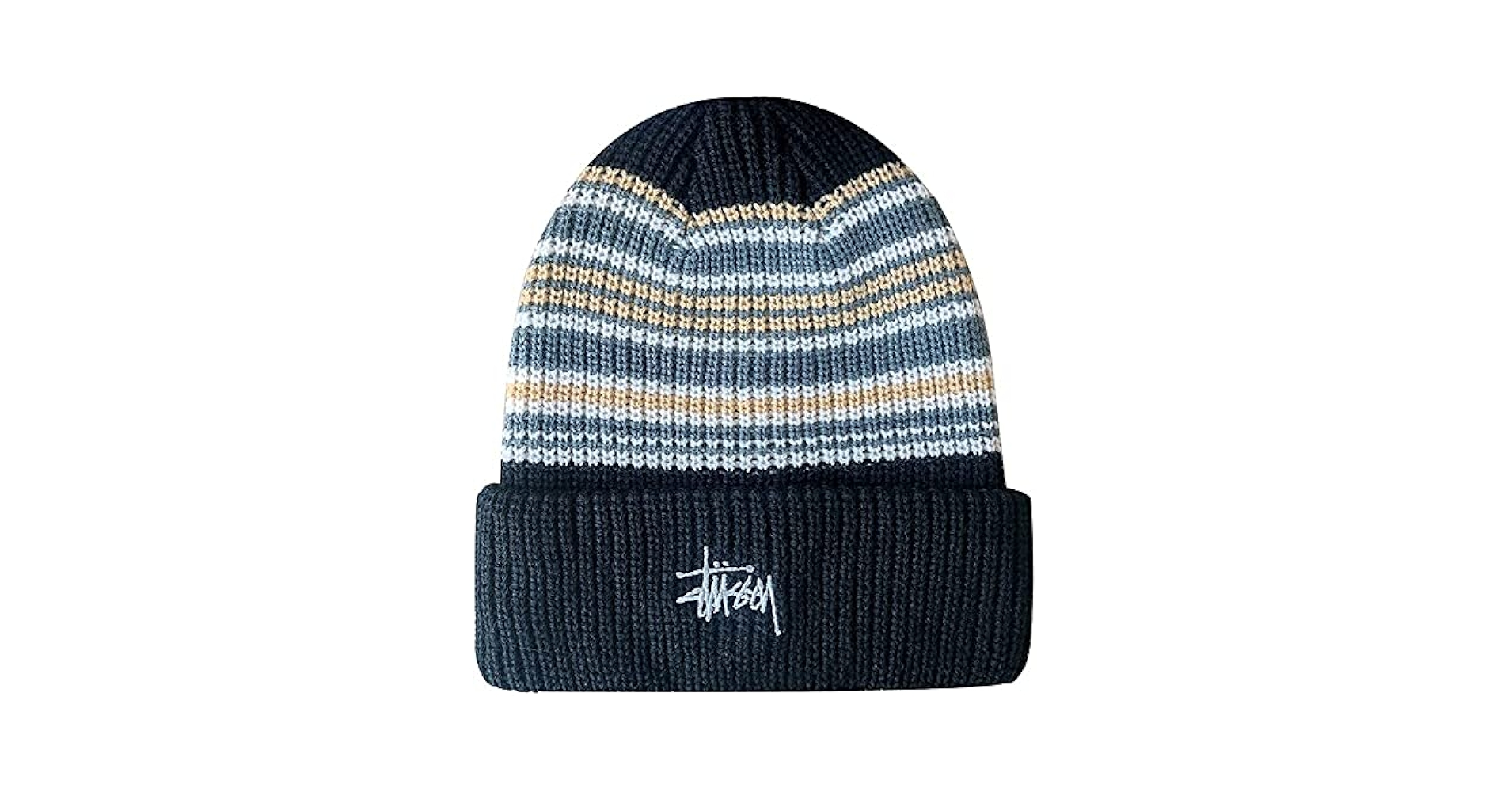 stussy ストライプ ビーニー 24ss STUSSY ステューシー ニット帽 Basic Striped Cuff ( stussy