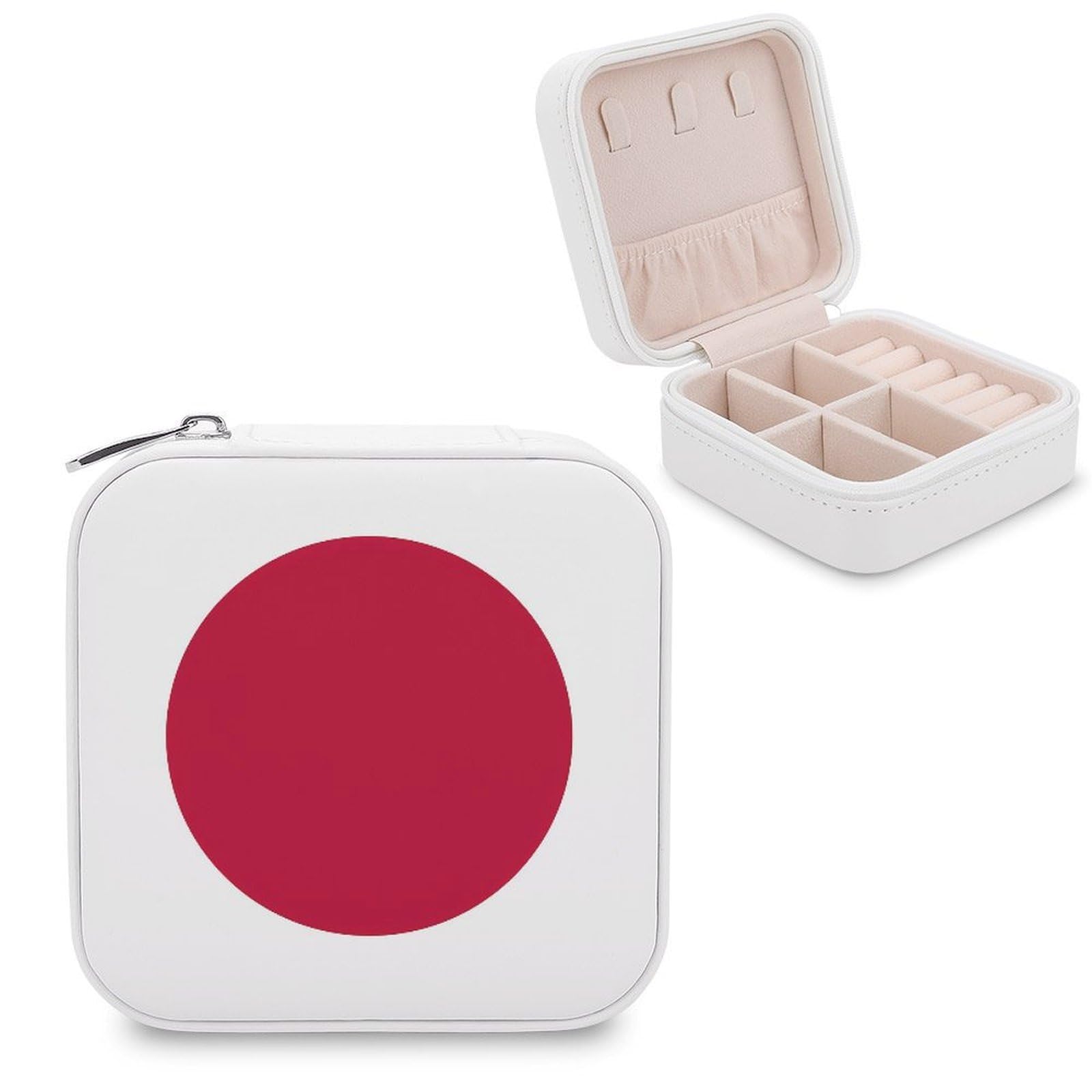 CUTJMDNGH Flag of Japan Japanese Jewelry Box for Women Jewellery Case Organizer Storage Boxes Craft
