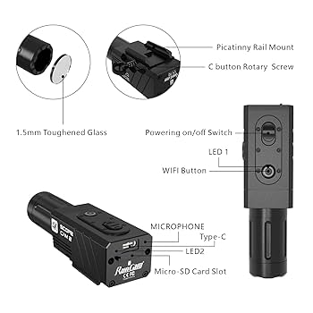Amazon.com : RunCam ScopeCam2 4K Zoom Action Camera