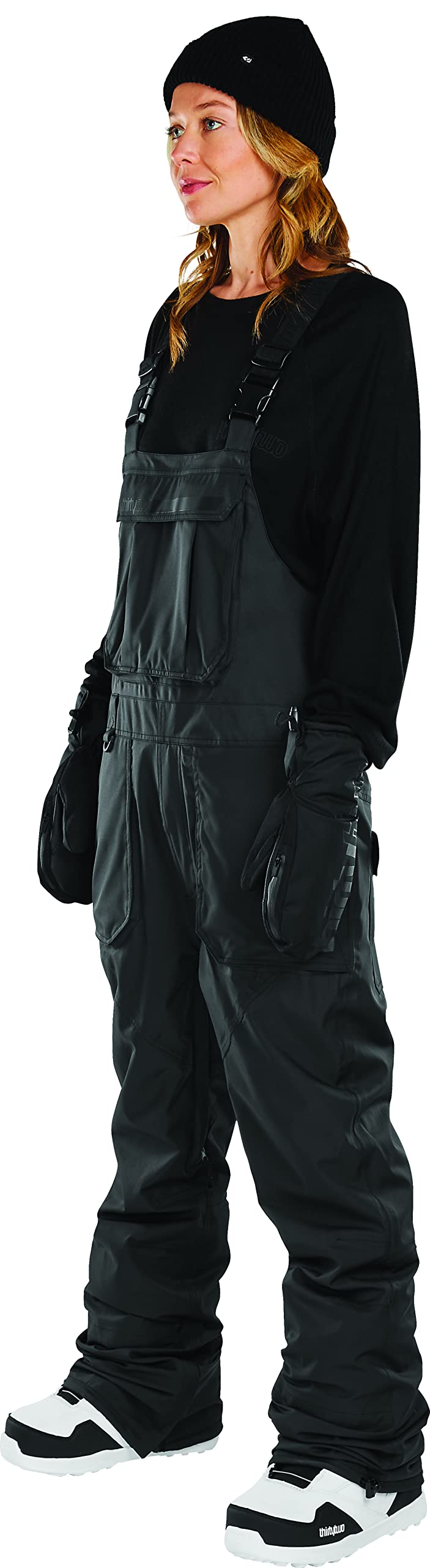 ThirtyTwo Womens Basement Snow Sport Bib - Black | X-Large