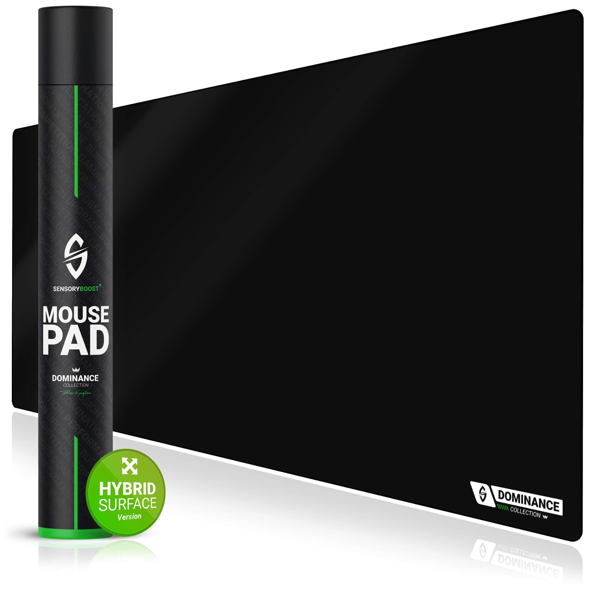SensoryBoost SilverSHIFT – Balance Gaming Mauspad XXL (100×50 cm) Hybrid-Oberfläche für Speed & Kontrolle - Ultra Smooth, 3 mm, Flacher Rand & rutschfest - Premium Schreibtischunterlage